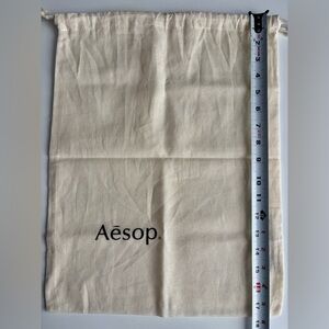 Aesop Drawstring Dust-bag. Approx measurements as pictured